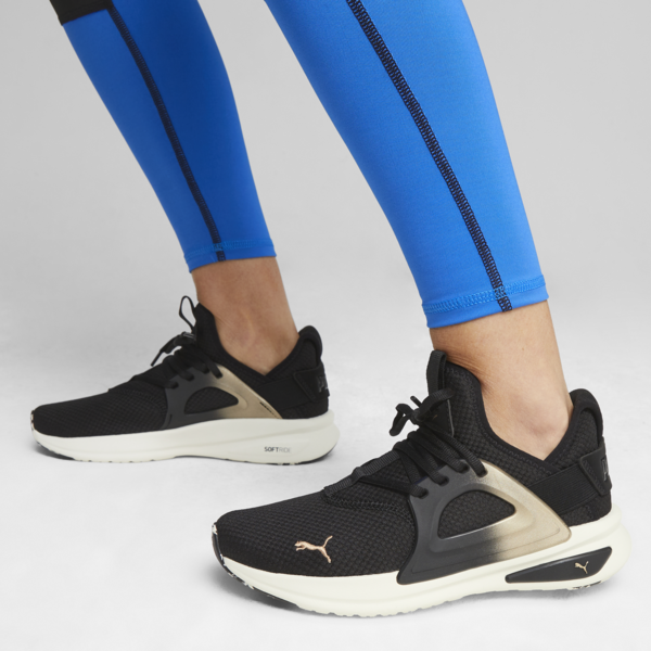 Tenis para correr Softride Enz Evo Molt Met para mujer, PUMA Black-PUMA Gold-Warm White, large-MEX