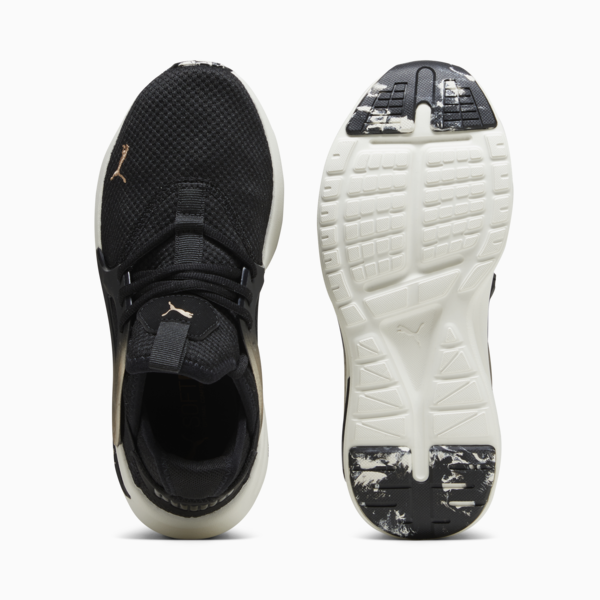Tenis para correr Softride Enz Evo Molt Met para mujer, PUMA Black-PUMA Gold-Warm White, large-MEX