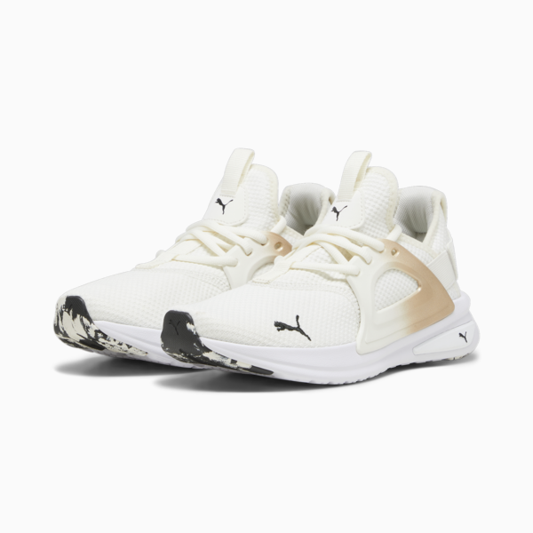 Tenis para correr Softride Enz Evo Molt Met para mujer, Warm White-PUMA Gold-PUMA Black, large-MEX