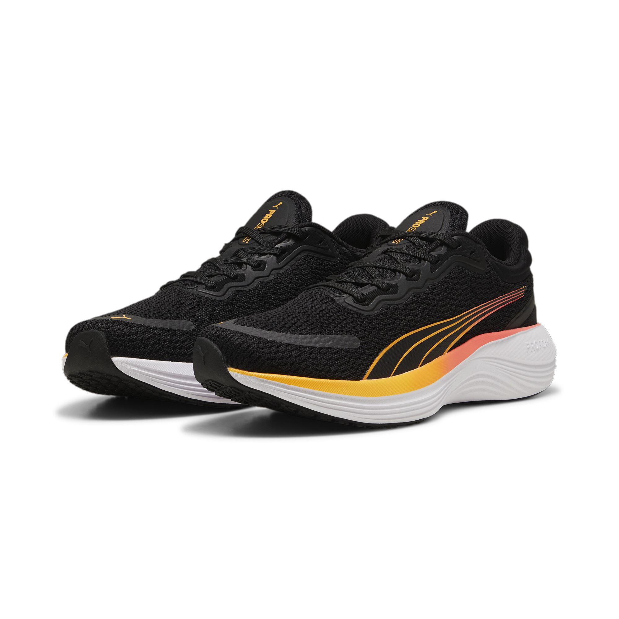 Men's PUMA Scend Pro Running Shoes In Black, Size EU 42.5