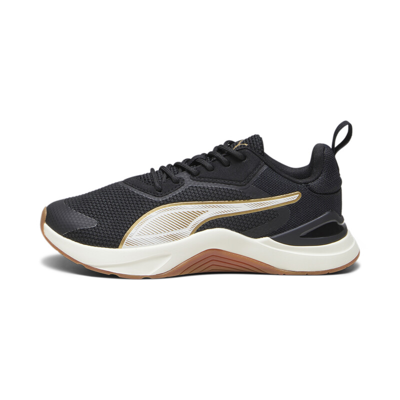 Women s PUMA Infusion Premium Training Shoes in White Black Gold