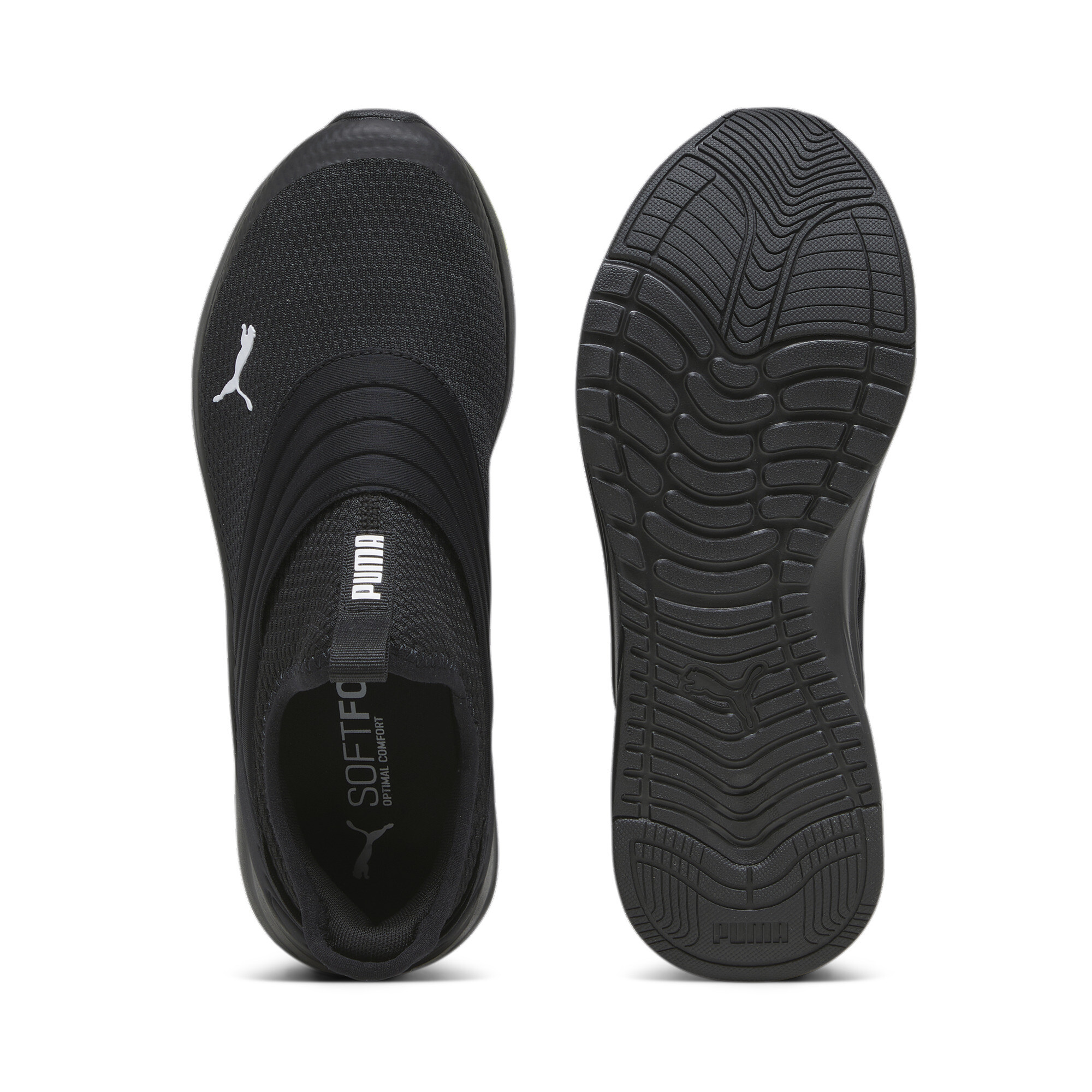 Women's PUMA Softride Sophia 2 Slip-on Shoes In Black, Size EU 38.5