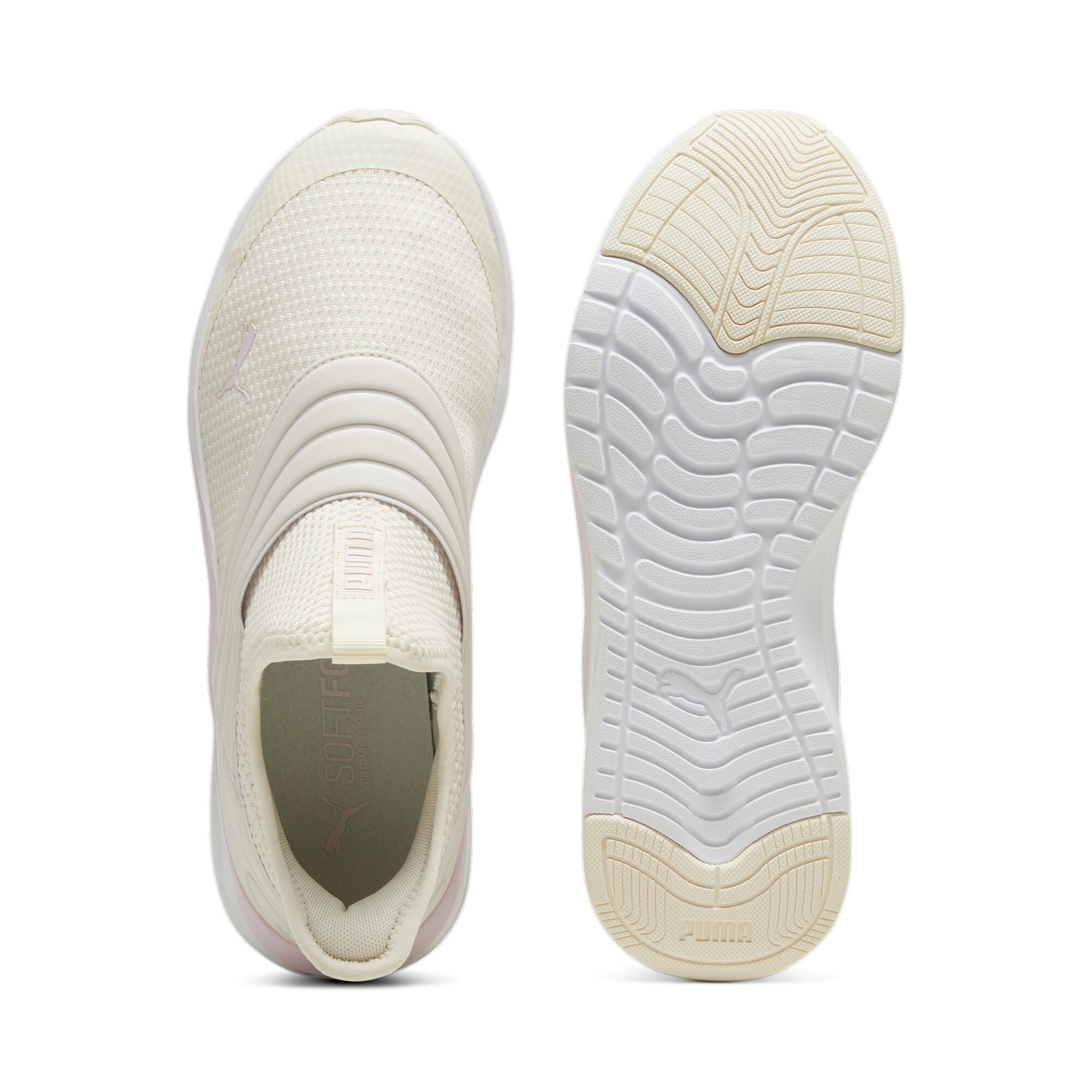 Women's PUMA Softride Sophia 2 Slip-on Shoes In 100 - Beige, Size EU 41
