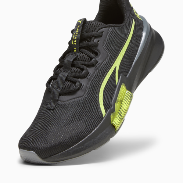 Zapatillas de training para hombre PWRFrame TR 2, PUMA Black-Yellow Burst, large-ARG