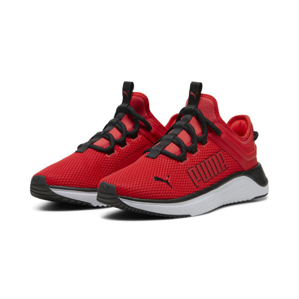 Puma running shoes black and red online