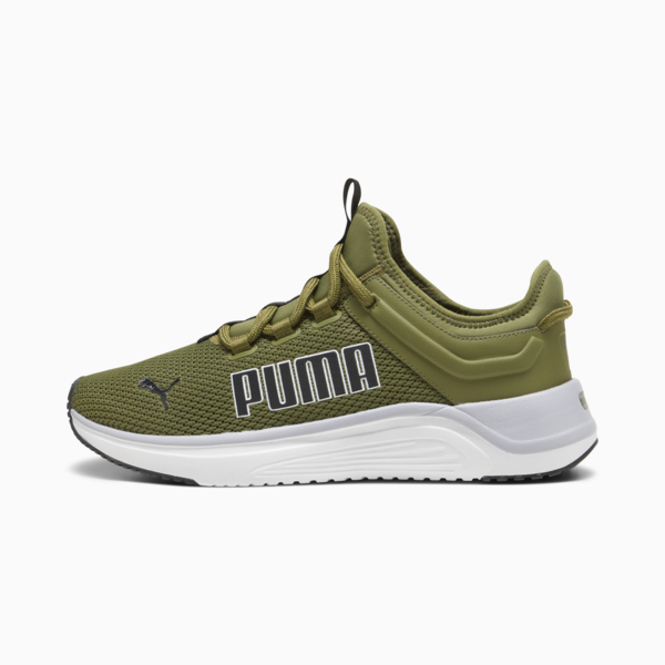 Softride Astro Slip-on Running Shoes, Olive Green-Gray Fog-PUMA White-PUMA Black, large-ZAF