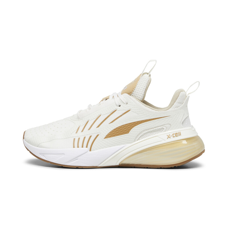 

Women's PUMA X-Cell Action Molten Metal Running Shoes, White/orange/gold