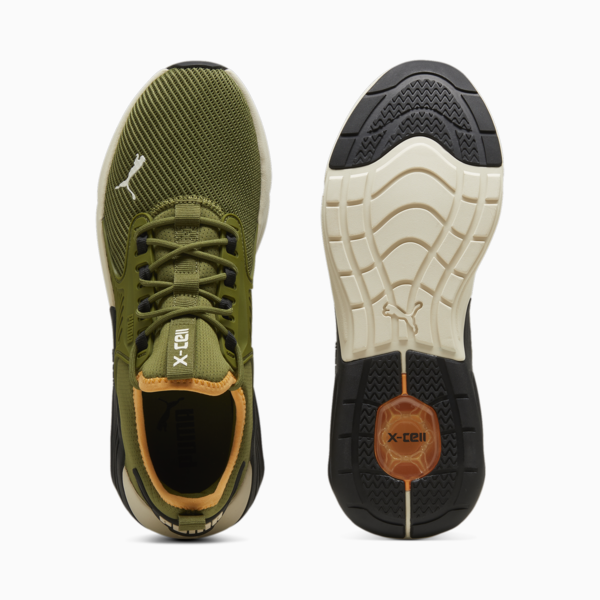 Zapatillas de running X-Cell Nova, Olive Green-Clementine-PUMA Black, large-ARG
