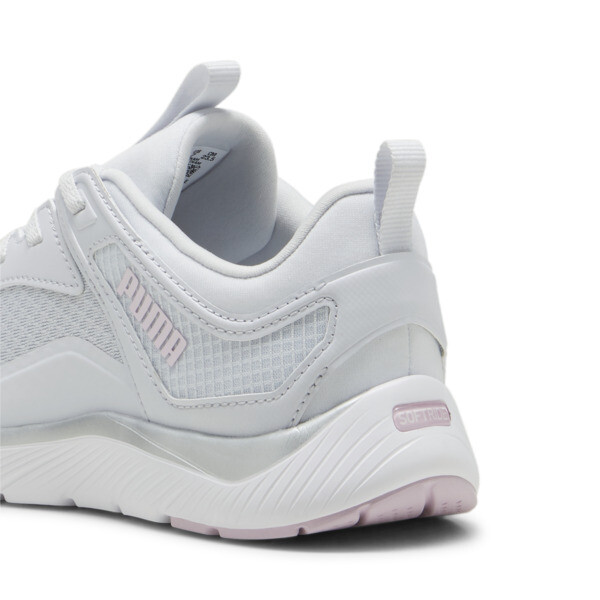 Silver puma trainers best sale