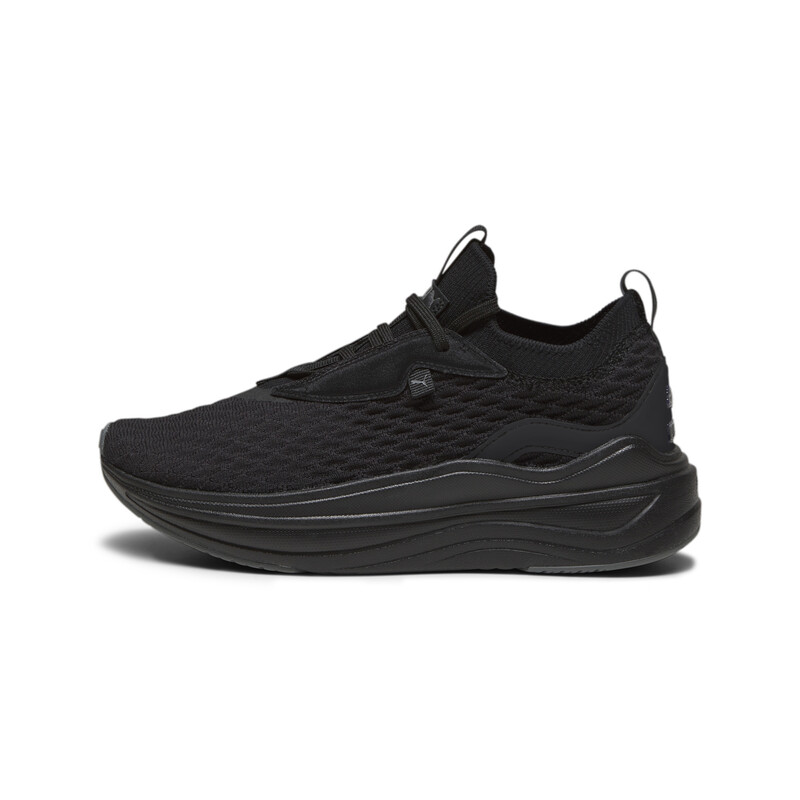 Women's PUMA SOFTRIDE Stakd Premium Running Shoes, Black/gray