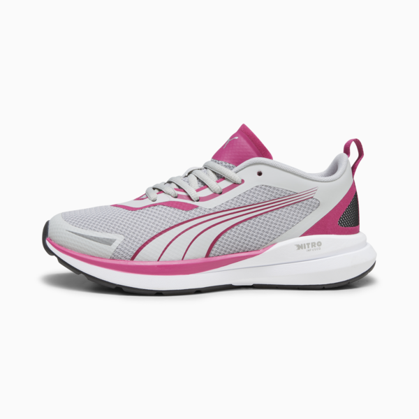 Zapatillas juveniles PUMA Kruz NITRO, Ash Gray-Pinktastic-PUMA Silver, large-ARG