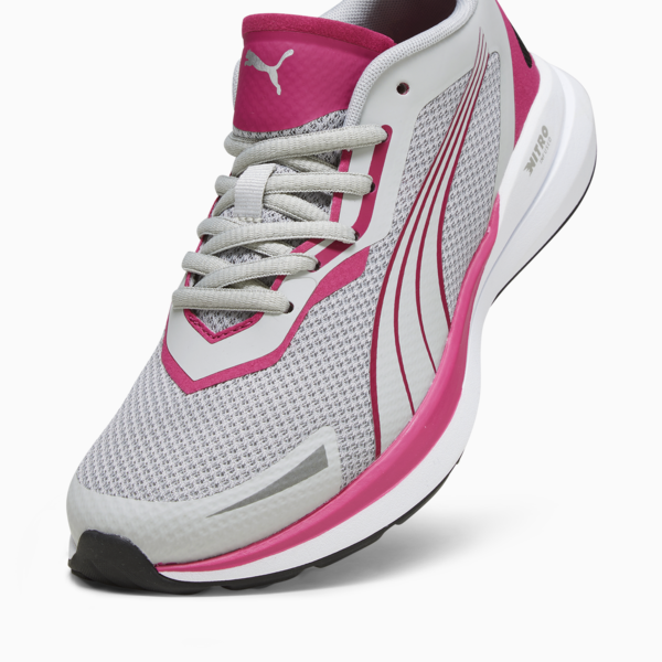 Zapatillas juveniles PUMA Kruz NITRO, Ash Gray-Pinktastic-PUMA Silver, large-ARG