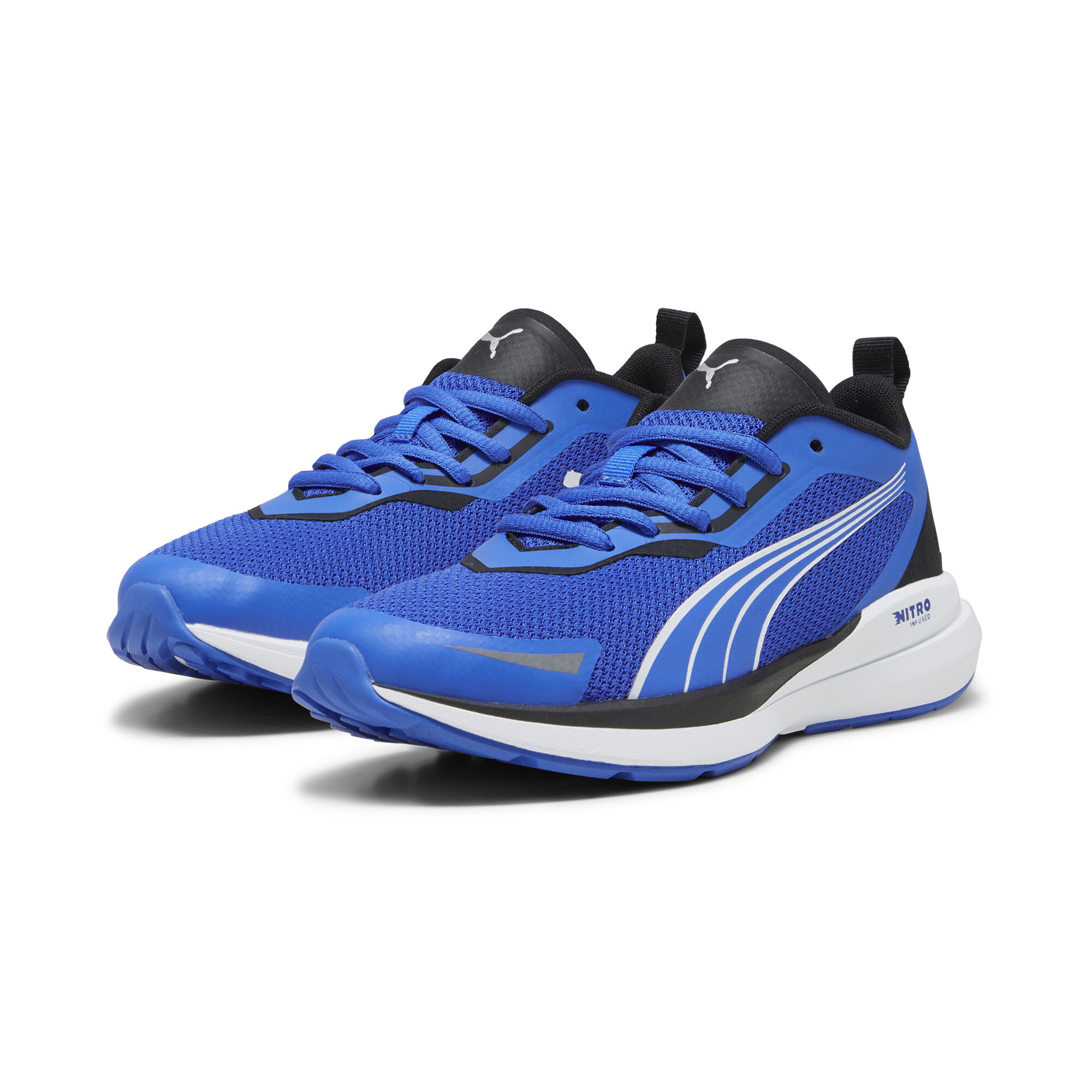 PUMA Kruz NITRO Youth Sneakers In Blue, Size EU 38