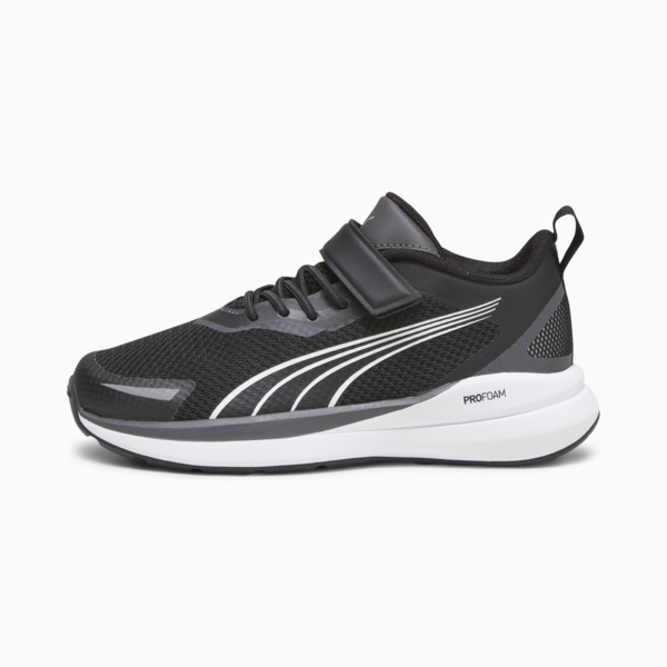 Zapatillas Kruz para niños, PUMA Black-PUMA White-Dark Coal-PUMA Silver, large-ARG