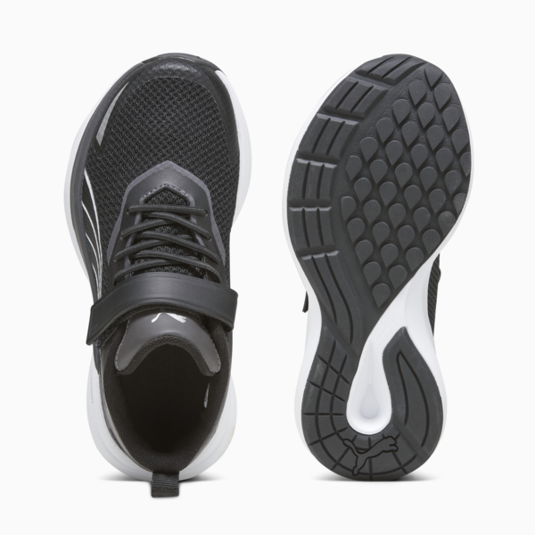 Zapatillas Kruz para niños, PUMA Black-PUMA White-Dark Coal-PUMA Silver, large-ARG