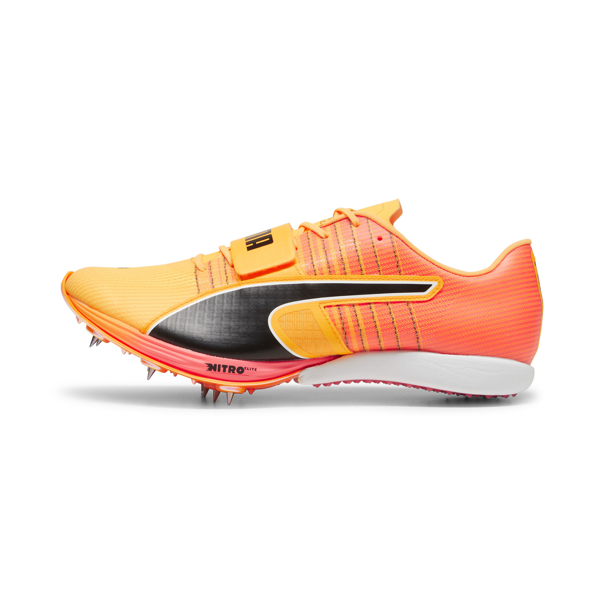 Puma evoSPEED NITRO™ Weitsprung 2 Leichtathletik Unisex-Schuhe | Mit Colorful | Sun Stream/Sunset Glow/Black | Größe: 37