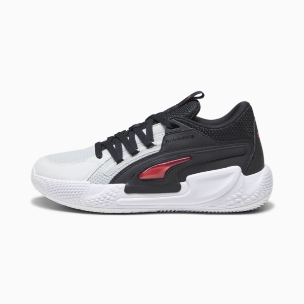 Zapatillas de basketball Court Rider Chaos Team, Ash Gray-Cast Iron-PUMA Black-For All Time Red, large-ARG