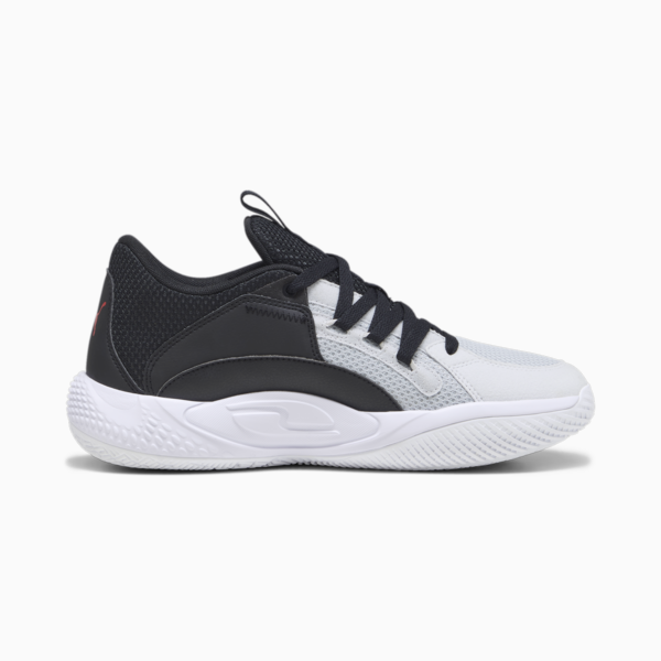 Zapatillas de basketball Court Rider Chaos Team, Ash Gray-Cast Iron-PUMA Black-For All Time Red, large-ARG
