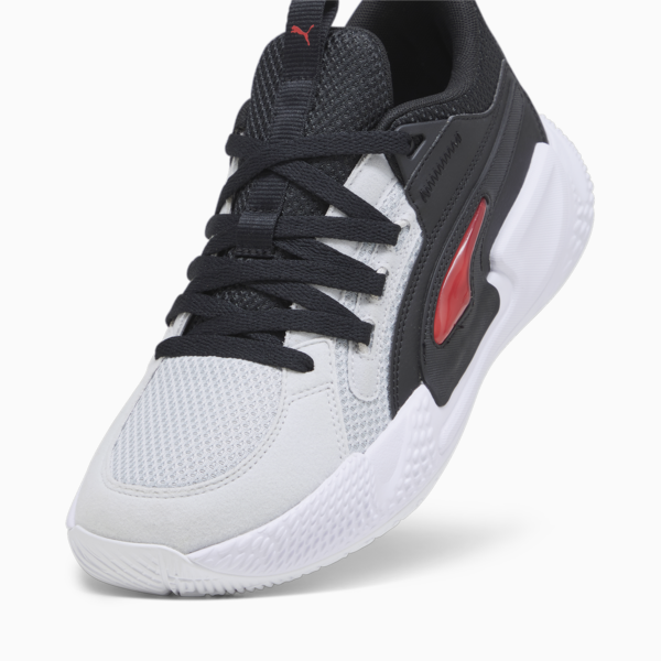 Zapatillas de basketball Court Rider Chaos Team, Ash Gray-Cast Iron-PUMA Black-For All Time Red, large-ARG