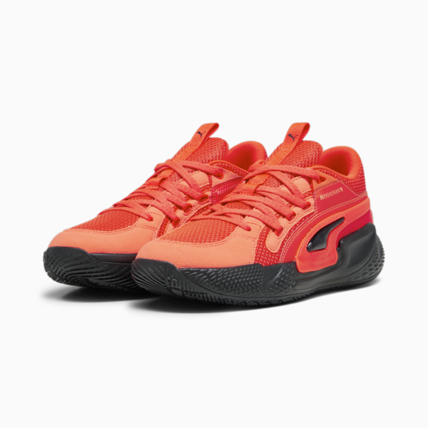 Zapatillas de basketball Court Rider Chaos Team, Red Blast-PUMA Black, large-ARG