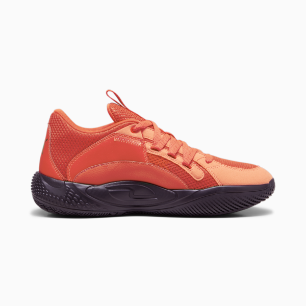Zapatillas de basketball Court Rider Chaos Team, Red Blast-PUMA Black, large-ARG