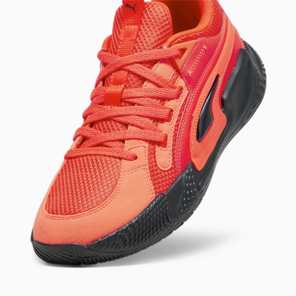 Zapatillas de basketball Court Rider Chaos Team, Red Blast-PUMA Black, large-ARG