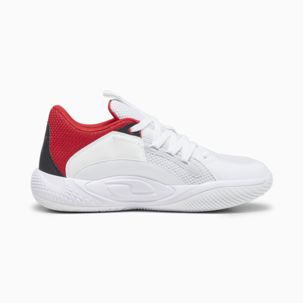 Zapatillas de basketball Court Rider Chaos Team, Ash Gray-PUMA White-PUMA Black-For All Time Red, large-ARG