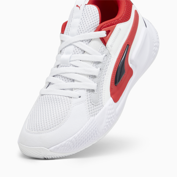 Zapatillas de basketball Court Rider Chaos Team, Ash Gray-PUMA White-PUMA Black-For All Time Red, large-ARG
