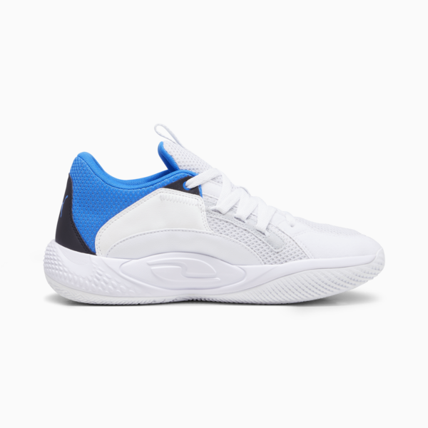 Zapatillas de basketball Court Rider Chaos Team, Ash Gray-PUMA White-PUMA Black-Ultra Blue-Team Aqua, large-ARG
