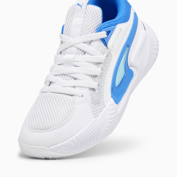 Zapatillas de basketball Court Rider Chaos Team, Ash Gray-PUMA White-PUMA Black-Ultra Blue-Team Aqua, large-ARG