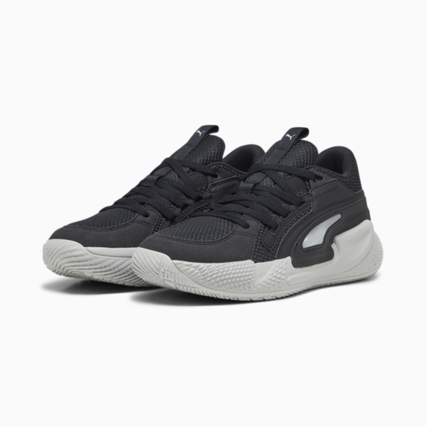 Zapatillas de basketball Court Rider Chaos Team, Ash Gray-PUMA Black, large-ARG