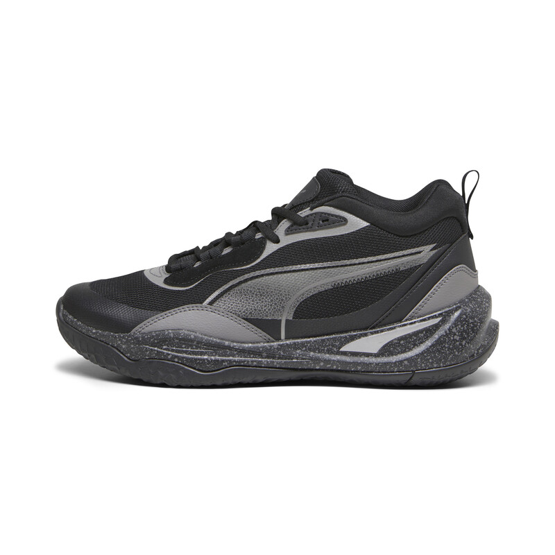 

PUMA Playmaker Pro Trophies Unisex Basketball Shoes, Black/gray/silver