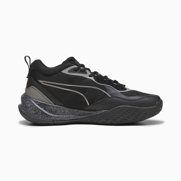 Playmaker Pro Trophies Basketball Shoes, Puma Aged Silver-Cast Iron-PUMA Black, large-ZAF