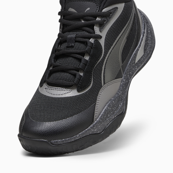 Playmaker Pro Trophies Basketball Shoes, Puma Aged Silver-Cast Iron-PUMA Black, large-ZAF