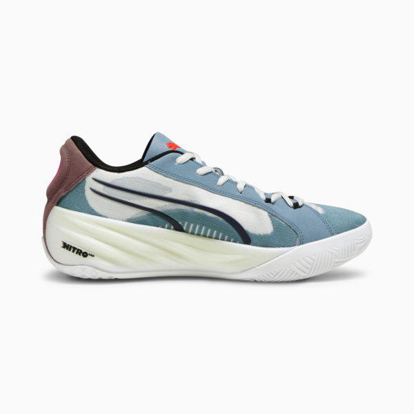 Zapatillas de basket All-Pro NITRO™, Bold Blue-Dark Clove-Pro Green-Fire Orchid-Koral Ice, large-ARG