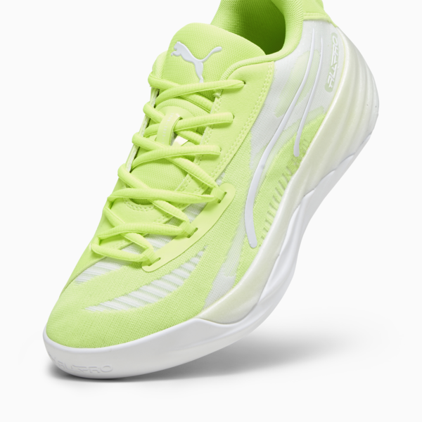 All-Pro NITRO Basketball Shoes, Lime Squeeze-PUMA White, large-ZAF