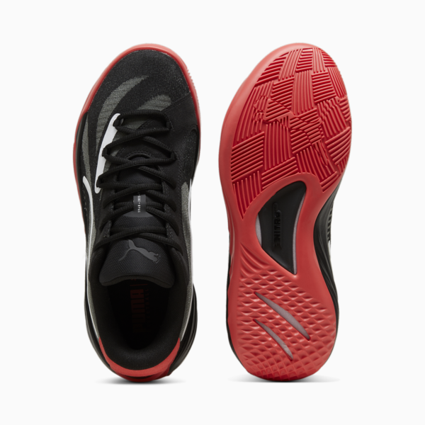 All-Pro NITRO Basketball Shoes, PUMA Black-Active Red, large-MEX