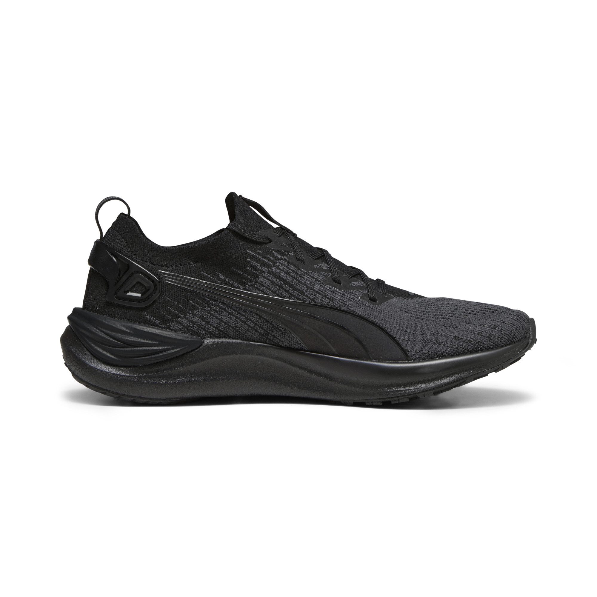 Men's PUMA Electrify NITRO 3 Knit Running Shoes In Black, Size EU 41