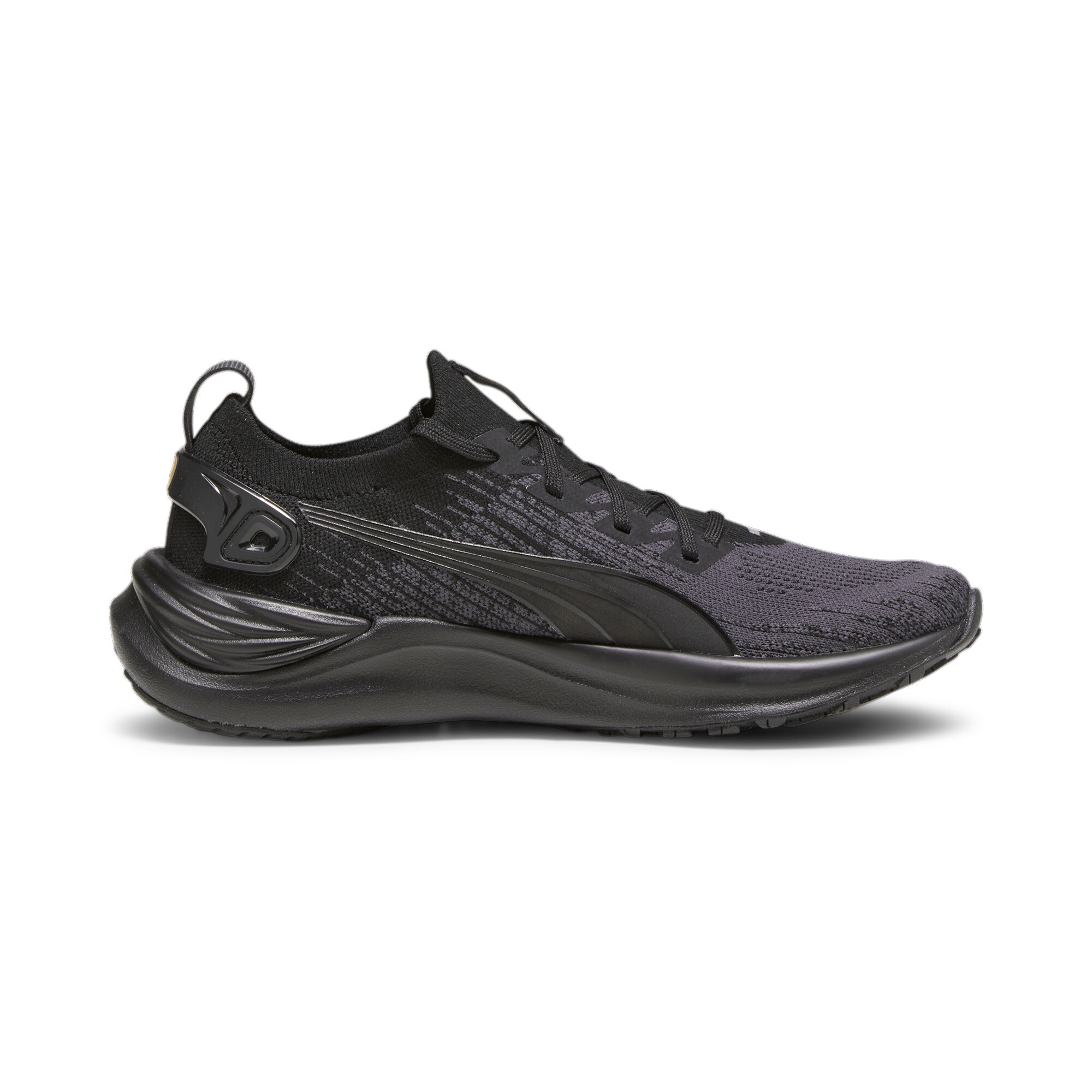 Women's PUMA Electrify NITRO 3 Knit Running Shoes In Black, Size EU 41
