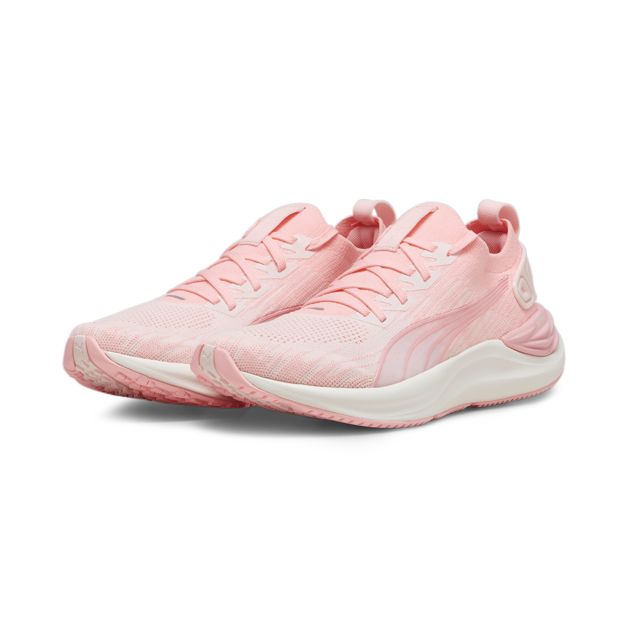 Women's PUMA Electrify NITRO 3 Knit Running Shoes In Pink, Size EU 38.5