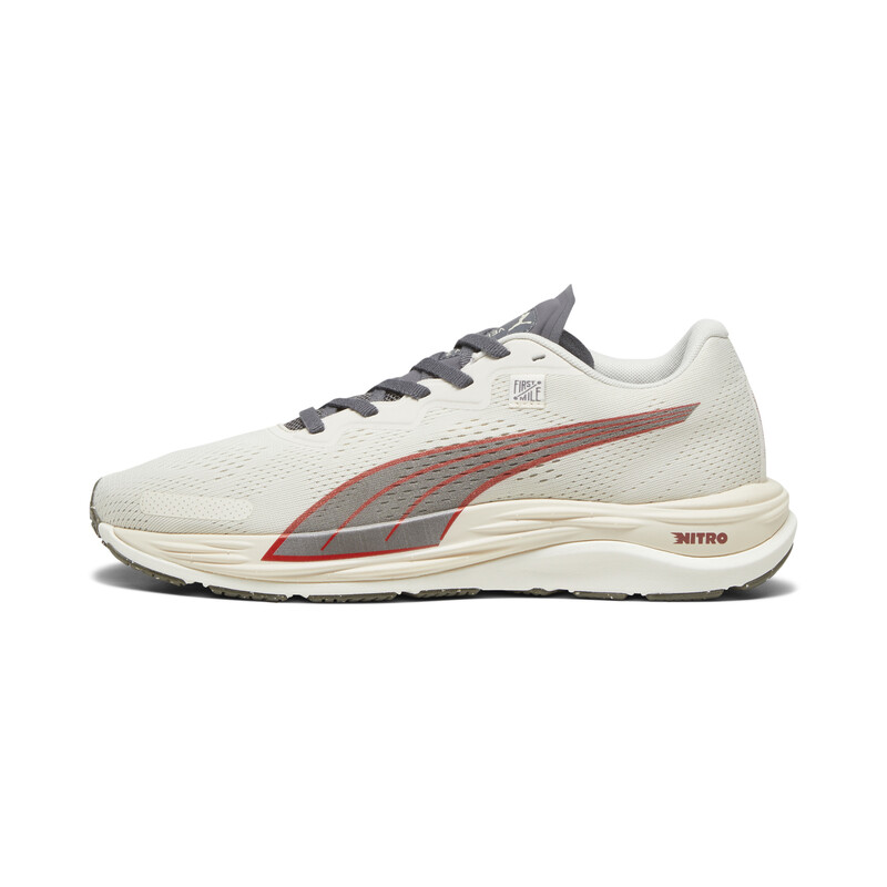 Men's PUMA X FIRST MILE Velocity NITRO 2 Running Lightweight Shoes in Red/Gray size 8