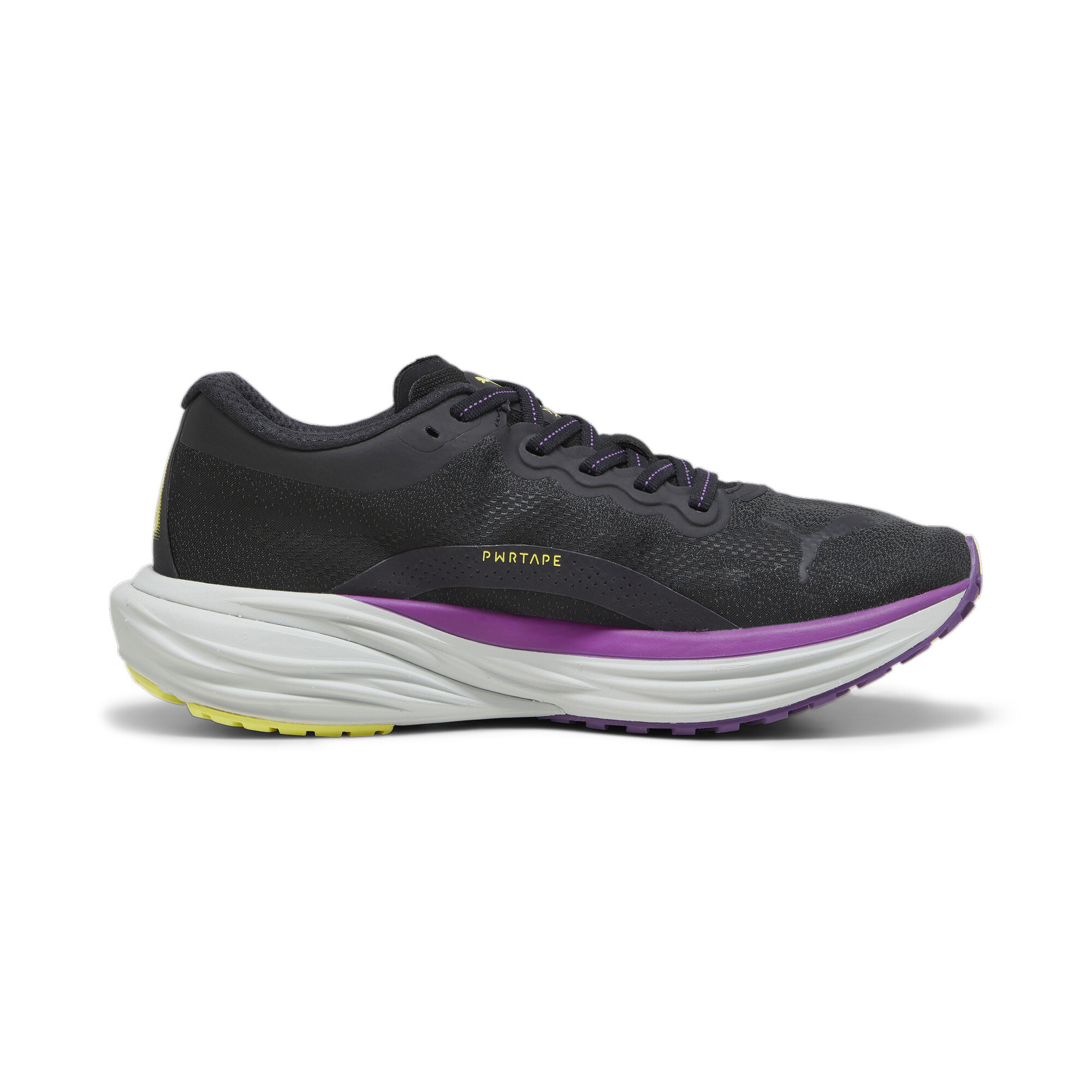 Women's PUMA Deviate NITRO 2 WTRepel Running Shoes In Black, Size EU 40.5