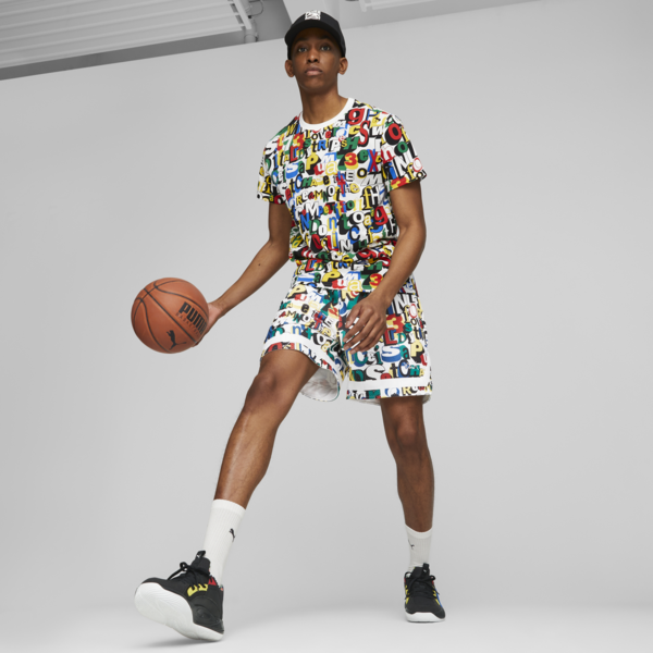 Court Rider Chaos Trash Talk Basketball Sneakers, PUMA Black-Pelé Yellow-Archive Green-Racing Blue-PUMA White, large-ZAF