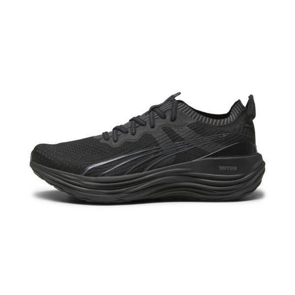 PUMA ForeverRun NITROâ¢ Knit Men's Running Shoes in Black/Shadow Grey - 379139_01