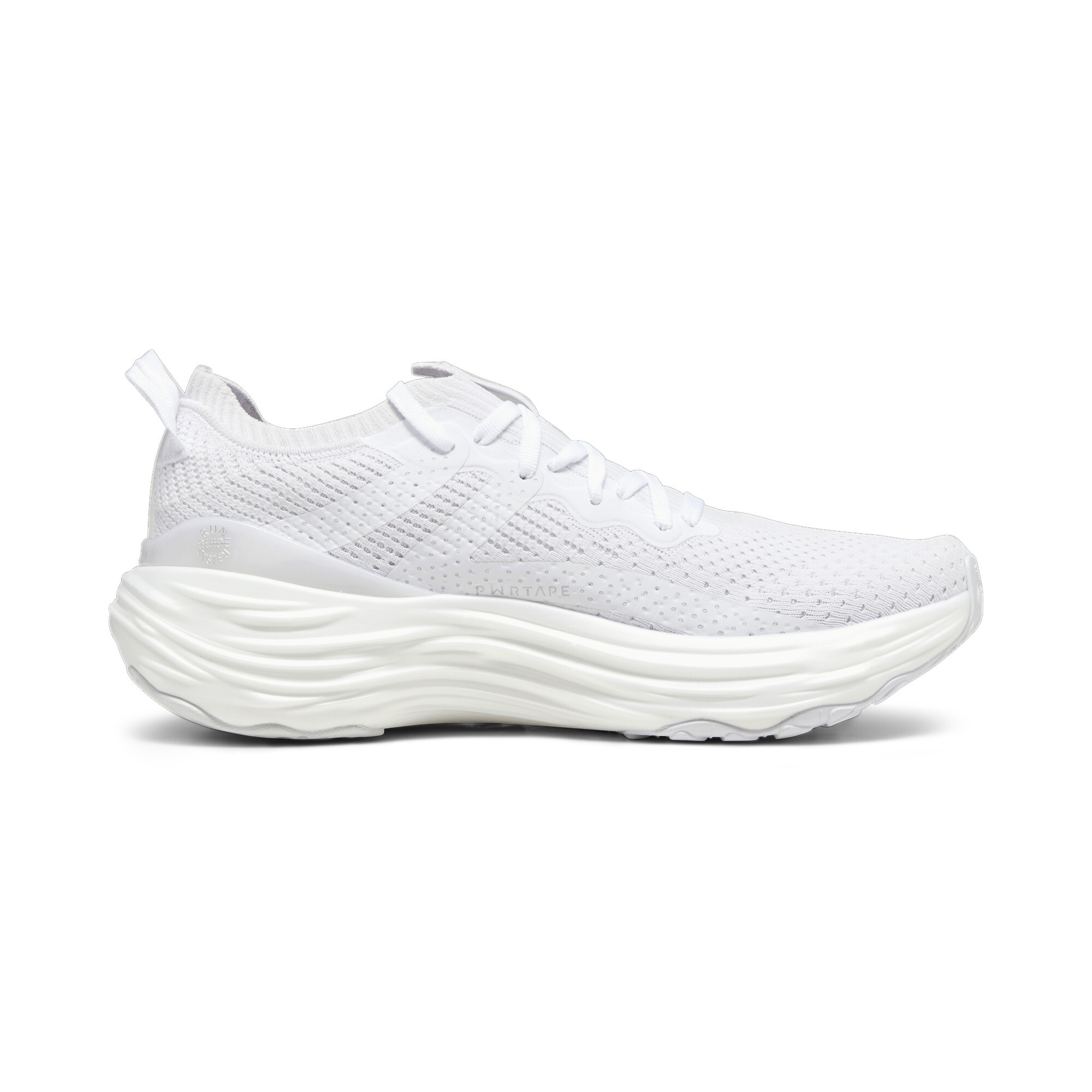 Men's PUMA ForeverRun NITRO Knit Running Shoes In White, Size EU 47