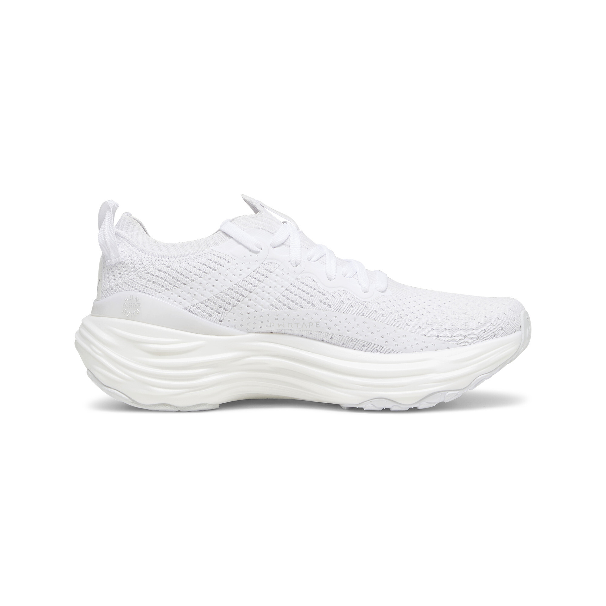 Women's PUMA ForeverRun NITRO Knit Running Shoes In White, Size EU 37