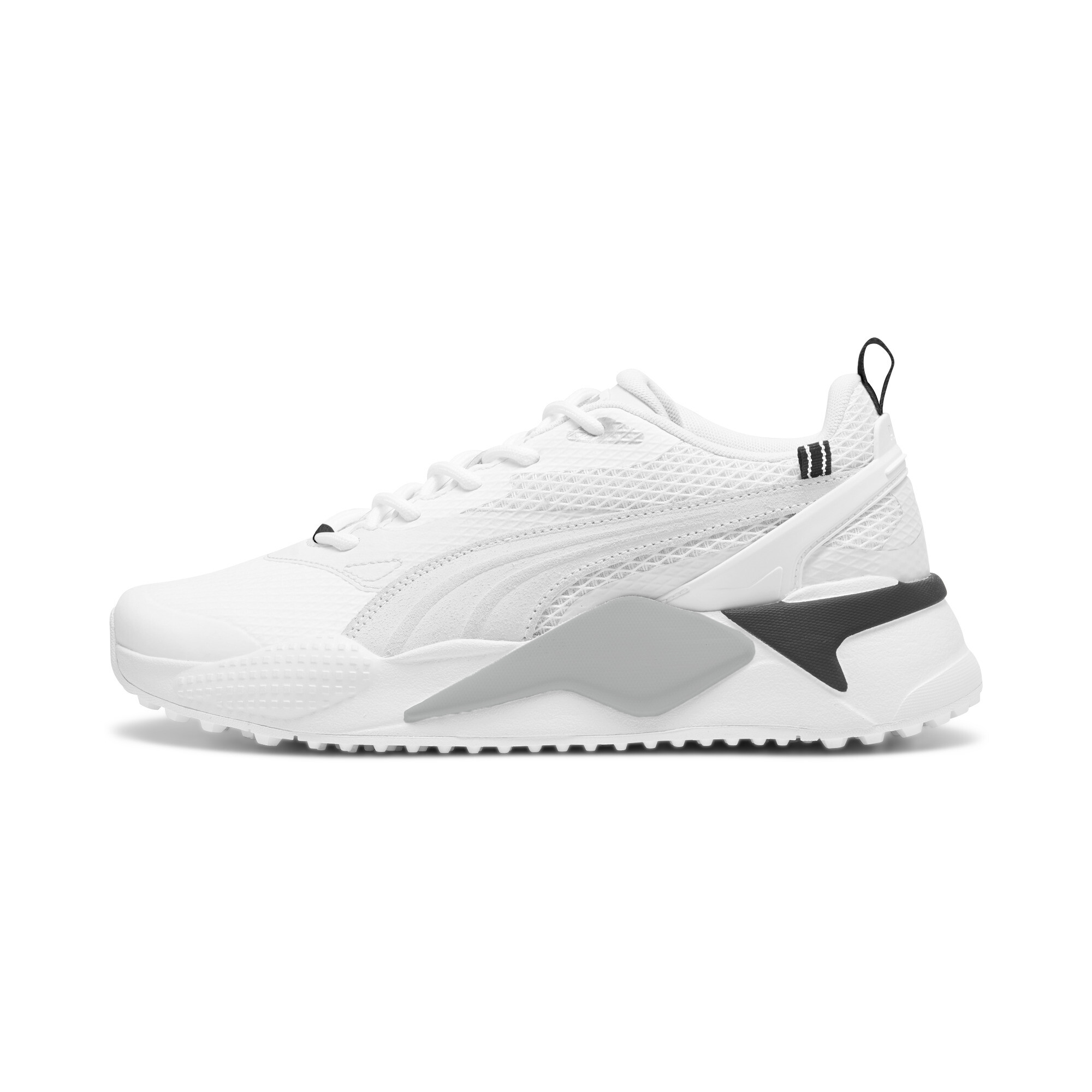 Puma GS-X Efekt Golfschuhe | Mit Plain | White/Feather Gray | Größe: 49.5