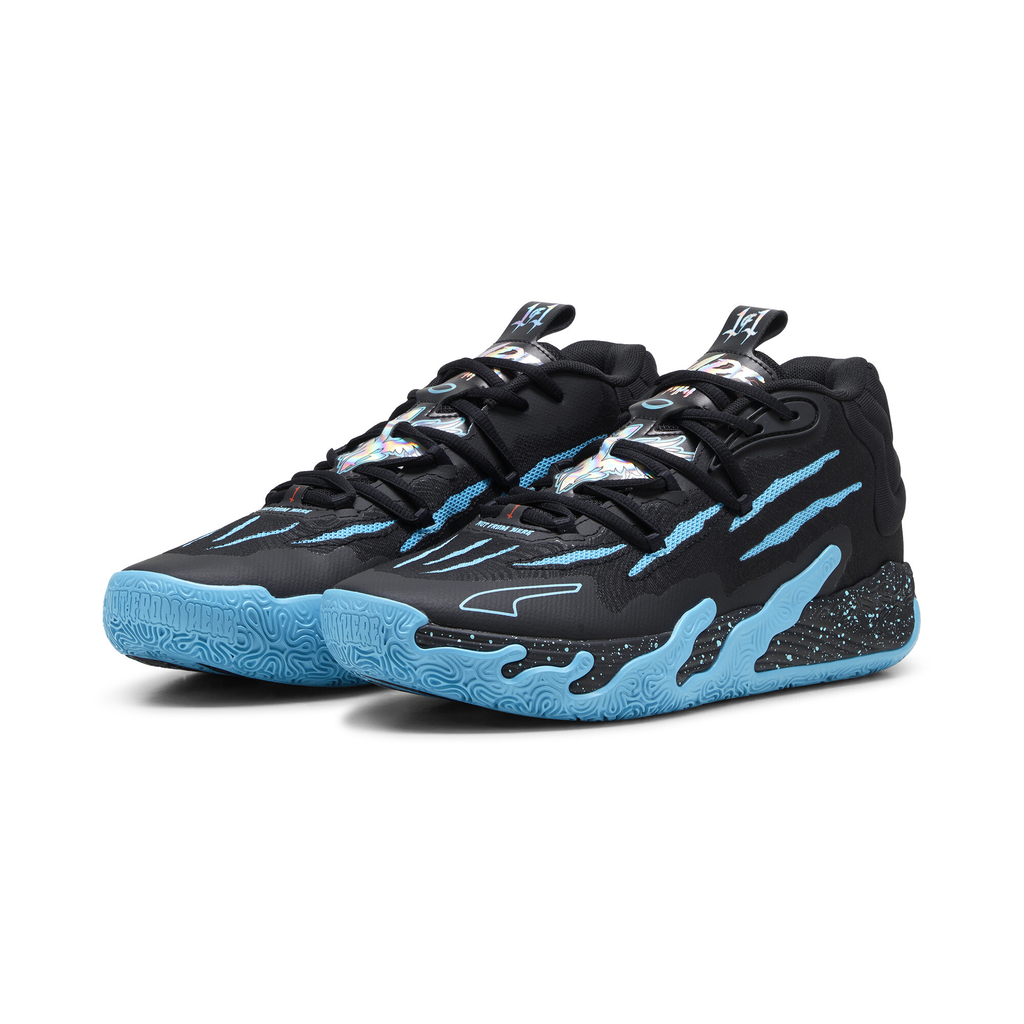 Men's Puma MB.03 Blue Hive Basketball Shoes, Black, Size 48, Shoes