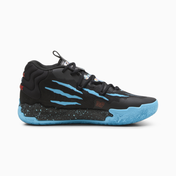 MB.03 Blue Hive Basketball Shoes, PUMA Black-Bright Aqua, large-ZAF