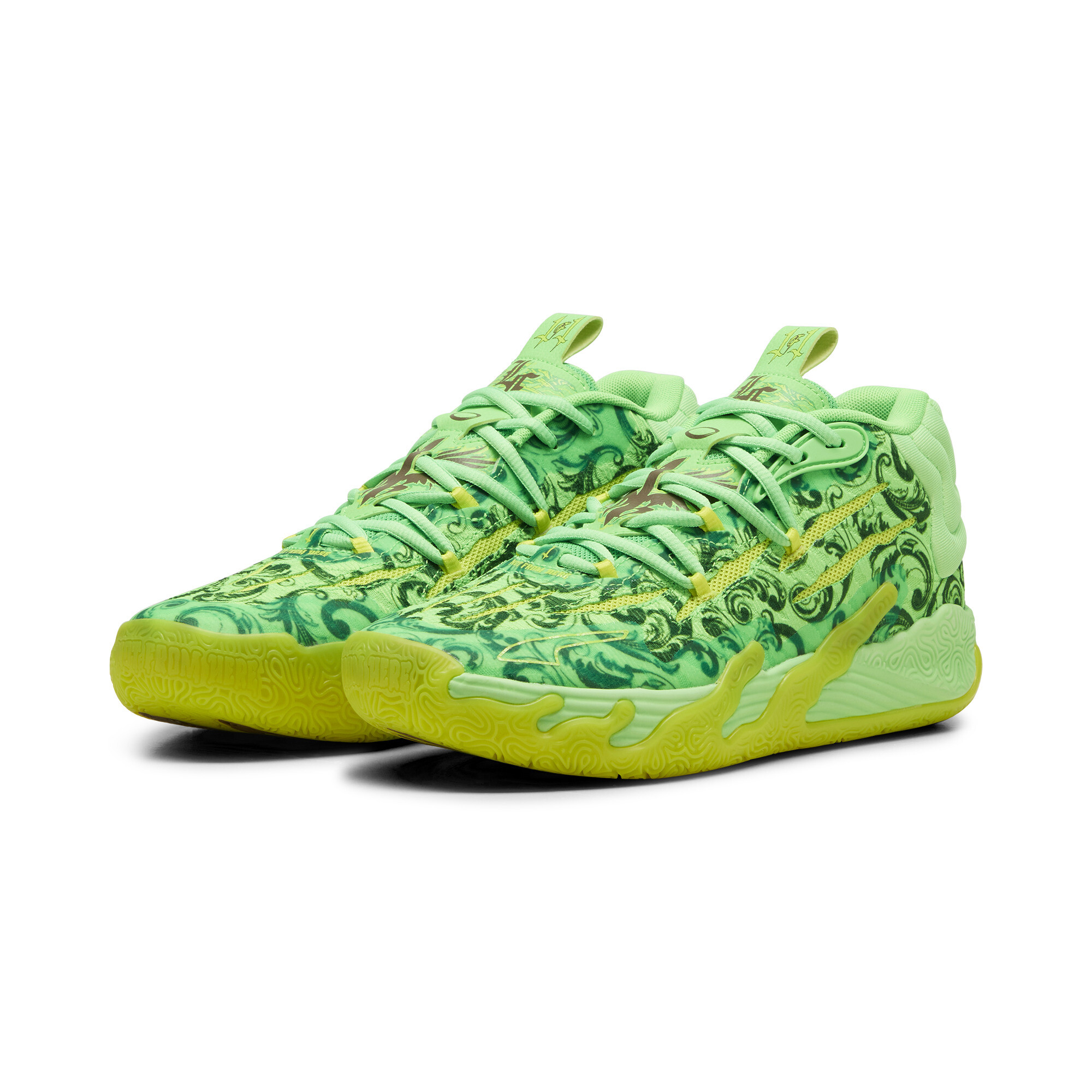 Men's Puma X LAFRANCÉ MB.03 Basketball Shoes, Green, Size 44, Shoes